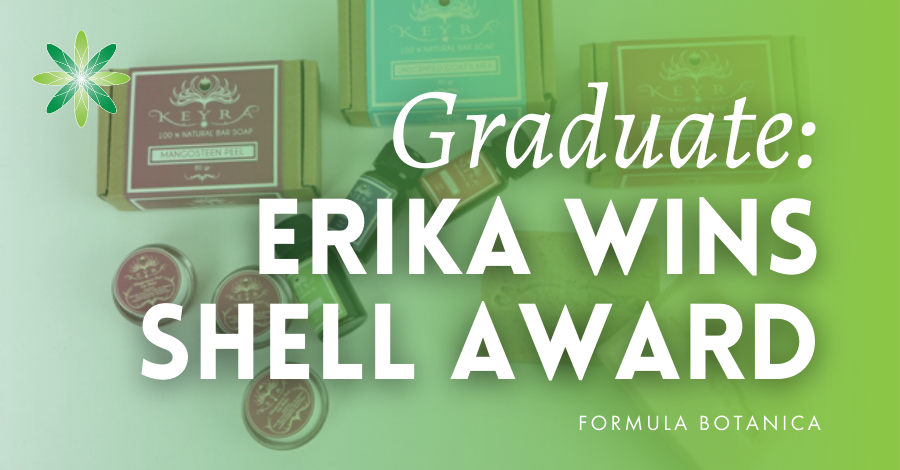 2015-02 Formula Botanica graduate wins Shell Award