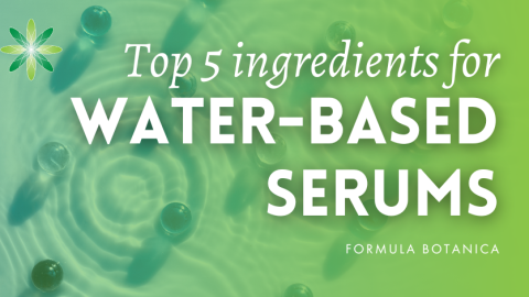 Top 5 ingredients to use in your water-based serums