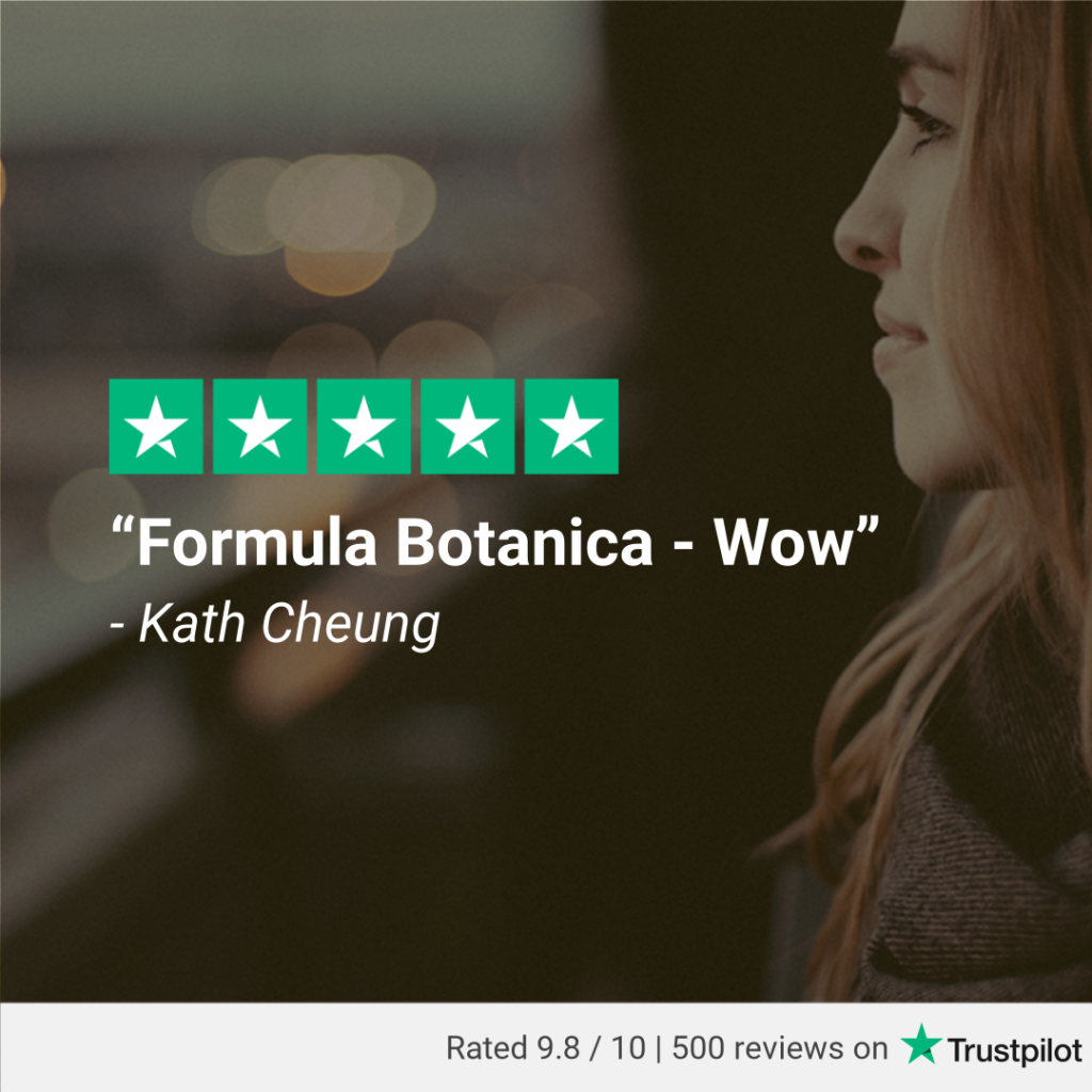 500 Trustpilot reviews Formula Botanica