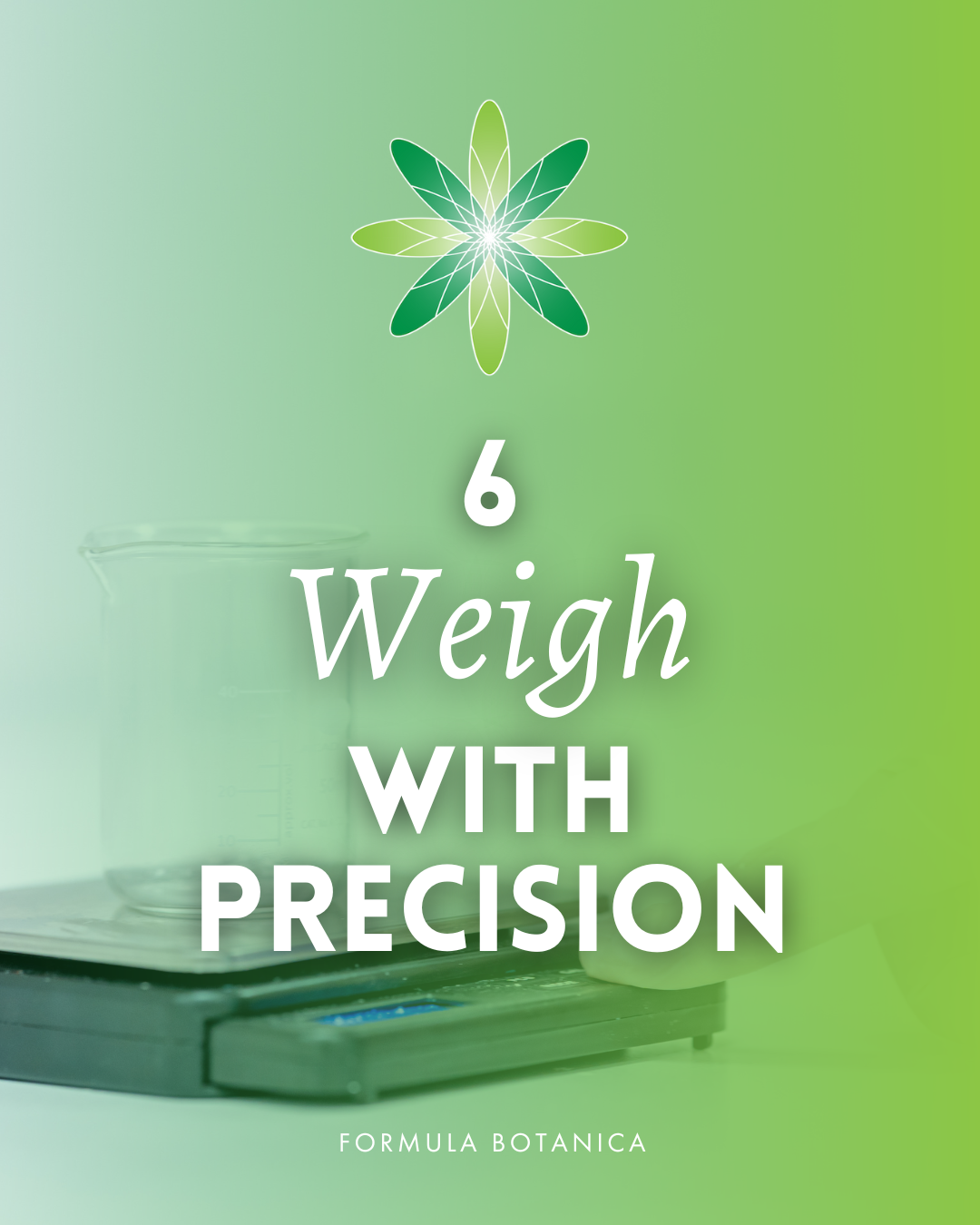 weigh cosmetic formulations